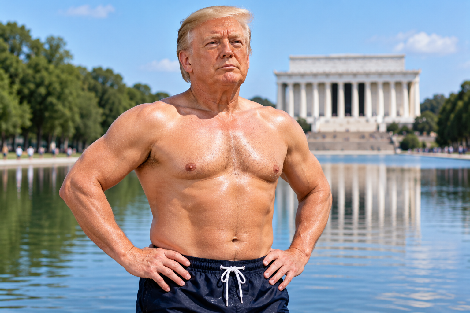 Trump Shirtless